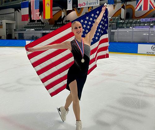 Rebecca Gerfen ‘24 Skates for Team USA
